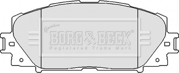 Borg & Beck BBP2123 - Тормозные колодки, дисковые, комплект autosila-amz.com