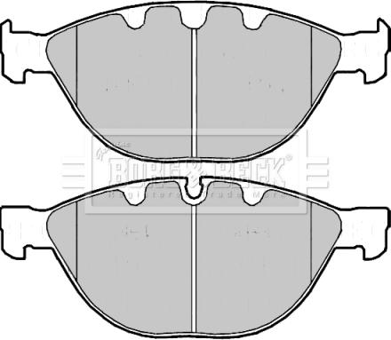 Borg & Beck BBP2178 - Тормозные колодки, дисковые, комплект autosila-amz.com