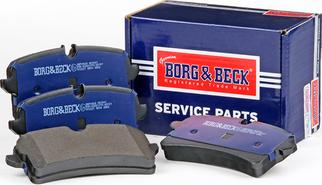 Borg & Beck BBP2868 - Тормозные колодки, дисковые, комплект autosila-amz.com