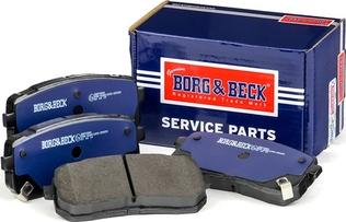 Borg & Beck BBP2804 - Колодки тормозные дисковые задние комплект autosila-amz.com