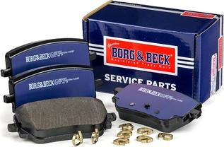 Borg & Beck BBP2807 - Тормозные колодки, дисковые, комплект autosila-amz.com