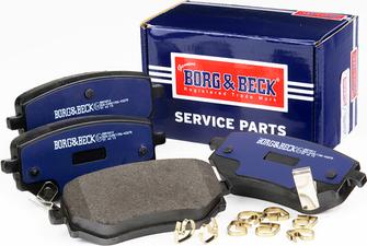 Borg & Beck BBP2814 - Тормозные колодки, дисковые, комплект autosila-amz.com