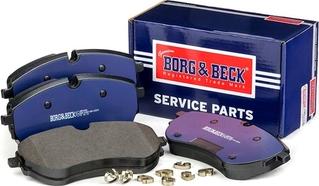 Borg & Beck BBP2820 - Тормозные колодки, дисковые, комплект autosila-amz.com