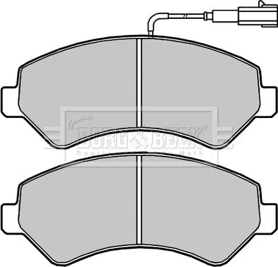 Borg & Beck BBP2394 - Тормозные колодки, дисковые, комплект autosila-amz.com