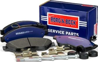 Borg & Beck BBP2393 - Тормозные колодки, дисковые, комплект autosila-amz.com