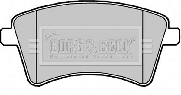 Borg & Beck BBP2349 - Тормозные колодки, дисковые, комплект autosila-amz.com