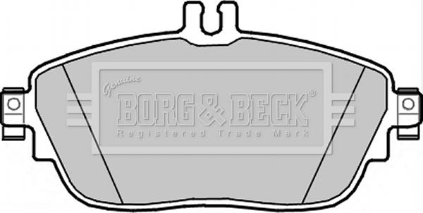 Borg & Beck BBP2344 - Тормозные колодки, дисковые, комплект autosila-amz.com