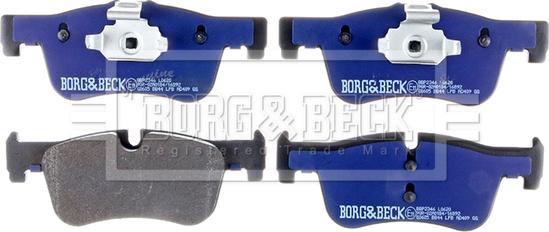 Borg & Beck BBP2346 - Тормозные колодки, дисковые, комплект autosila-amz.com
