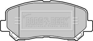 Borg & Beck BBP2355 - Тормозные колодки, дисковые, комплект autosila-amz.com