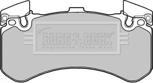 Borg & Beck BBP2356 - Тормозные колодки, дисковые, комплект autosila-amz.com