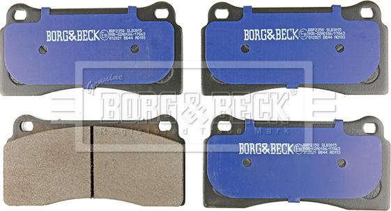 Borg & Beck BBP2358 - Тормозные колодки, дисковые, комплект autosila-amz.com