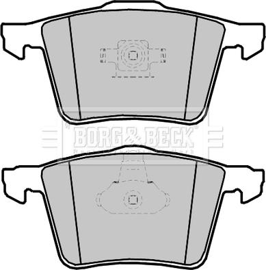 Borg & Beck BBP2353 - Тормозные колодки, дисковые, комплект autosila-amz.com