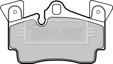 Borg & Beck BBP2352 - Тормозные колодки, дисковые, комплект autosila-amz.com