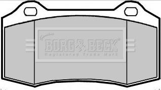 Borg & Beck BBP2360 - Тормозные колодки, дисковые, комплект autosila-amz.com