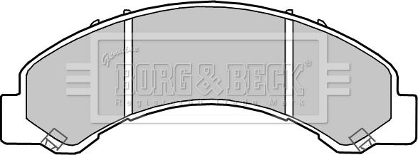 Borg & Beck BBP2362 - Тормозные колодки, дисковые, комплект autosila-amz.com