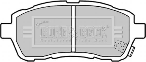 Borg & Beck BBP2304 - Тормозные колодки, дисковые, комплект autosila-amz.com