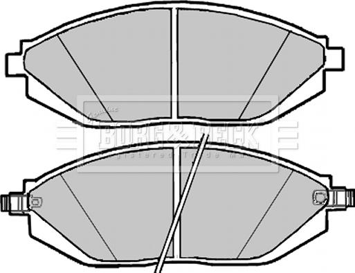 Borg & Beck BBP2301 - Тормозные колодки, дисковые, комплект autosila-amz.com