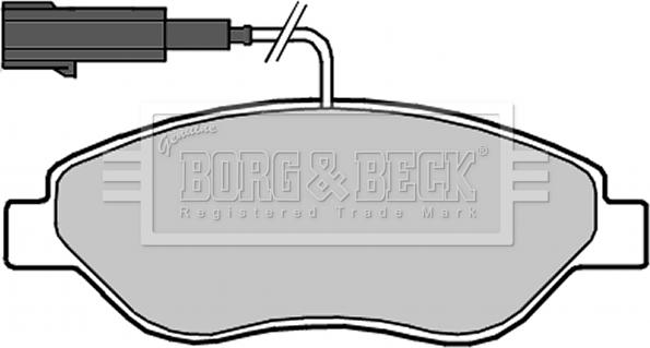 Borg & Beck BBP2318 - Тормозные колодки, дисковые, комплект autosila-amz.com