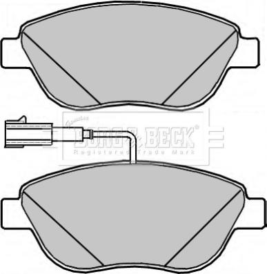 Borg & Beck BBP2317 - Тормозные колодки, дисковые, комплект autosila-amz.com