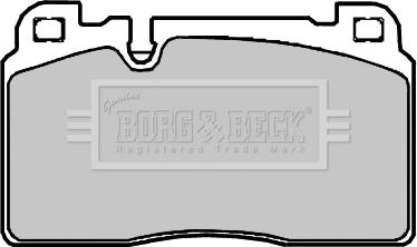 Borg & Beck BBP2382 - Тормозные колодки, дисковые, комплект autosila-amz.com