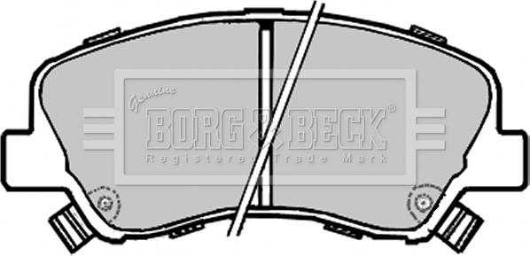 Borg & Beck BBP2330 - Тормозные колодки, дисковые, комплект autosila-amz.com