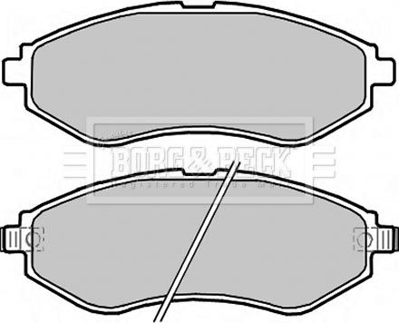 Borg & Beck BBP2324 - Тормозные колодки, дисковые, комплект autosila-amz.com