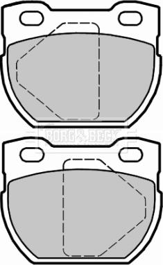 Borg & Beck BBP2321 - Тормозные колодки, дисковые, комплект autosila-amz.com