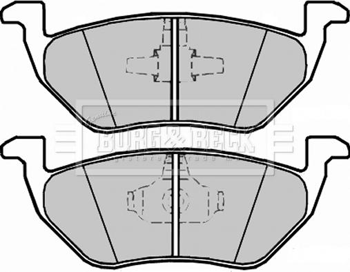 Borg & Beck BBP2328 - Тормозные колодки, дисковые, комплект autosila-amz.com