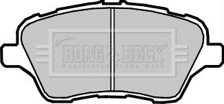 Borg & Beck BBP2379 - Тормозные колодки, дисковые, комплект autosila-amz.com