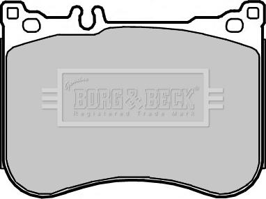 Borg & Beck BBP2375 - Тормозные колодки, дисковые, комплект autosila-amz.com