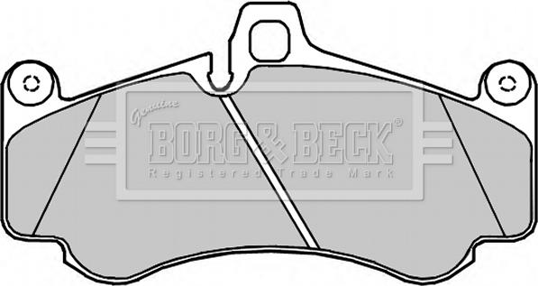 Borg & Beck BBP2371 - Тормозные колодки, дисковые, комплект autosila-amz.com