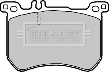 Borg & Beck BBP2378 - Тормозные колодки, дисковые, комплект autosila-amz.com