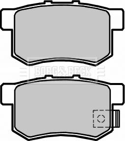 Borg & Beck BBP2373 - Тормозные колодки, дисковые, комплект autosila-amz.com