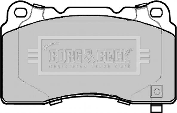 Borg & Beck BBP2290 - Тормозные колодки, дисковые, комплект autosila-amz.com