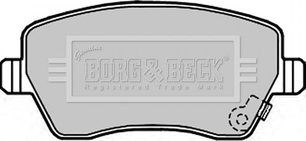 Borg & Beck BBP2297 - Тормозные колодки, дисковые, комплект autosila-amz.com