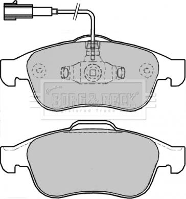 Borg & Beck BBP2245 - Тормозные колодки, дисковые, комплект autosila-amz.com