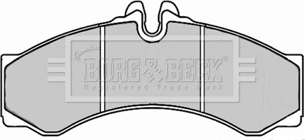Borg & Beck BBP2247 - Тормозные колодки, дисковые, комплект autosila-amz.com