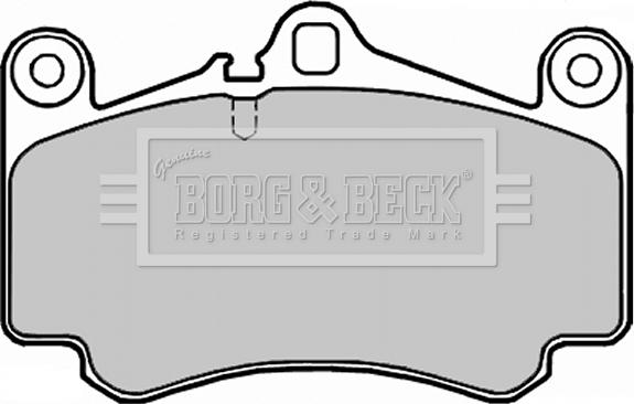 Borg & Beck BBP2255 - Тормозные колодки, дисковые, комплект autosila-amz.com