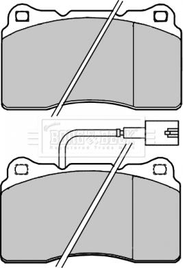 Borg & Beck BBP2261 - Тормозные колодки, дисковые, комплект autosila-amz.com