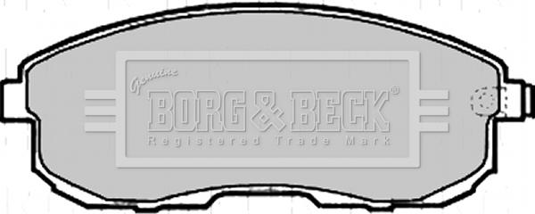 Borg & Beck BBP2206 - Тормозные колодки, дисковые, комплект autosila-amz.com
