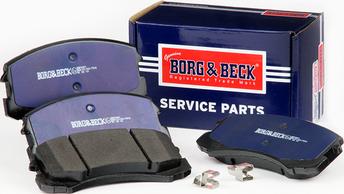 Borg & Beck BBP2201 - Тормозные колодки, дисковые, комплект autosila-amz.com