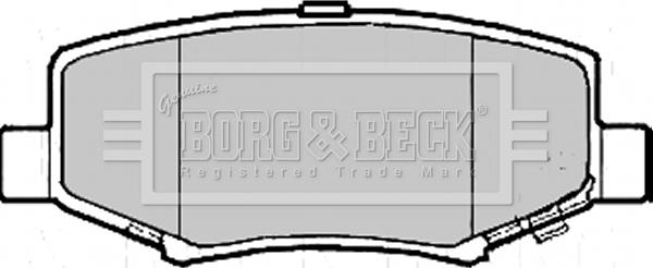 Borg & Beck BBP2208 - Тормозные колодки, дисковые, комплект autosila-amz.com