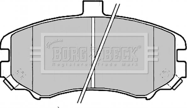 Borg & Beck BBP2203 - Тормозные колодки, дисковые, комплект autosila-amz.com