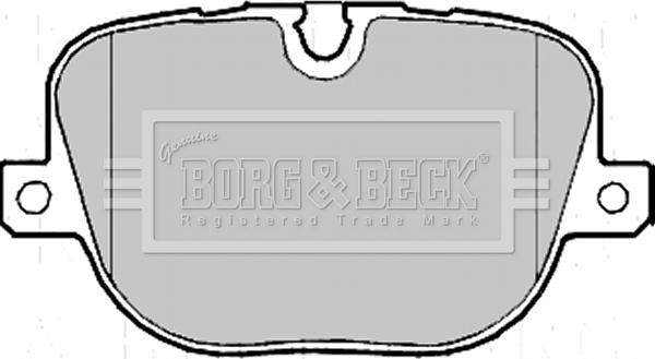 Borg & Beck BBP2215 - Тормозные колодки, дисковые, комплект autosila-amz.com