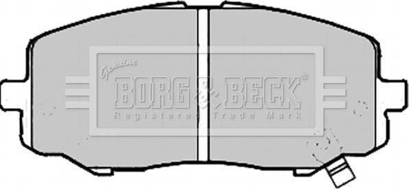 Borg & Beck BBP2213 - Тормозные колодки, дисковые, комплект autosila-amz.com