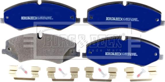Borg & Beck BBP2217 - Тормозные колодки, дисковые, комплект autosila-amz.com