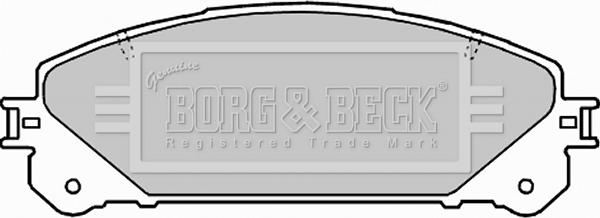 Borg & Beck BBP2289 - Тормозные колодки, дисковые, комплект autosila-amz.com