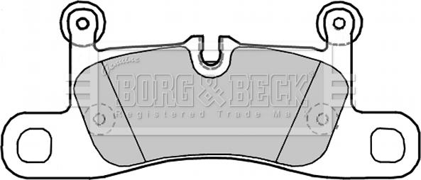 Borg & Beck BBP2280 - Тормозные колодки, дисковые, комплект autosila-amz.com
