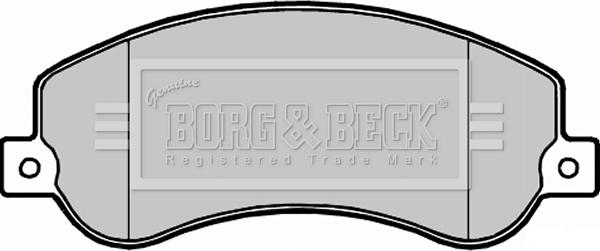 Borg & Beck BBP2281 - Тормозные колодки, дисковые, комплект autosila-amz.com