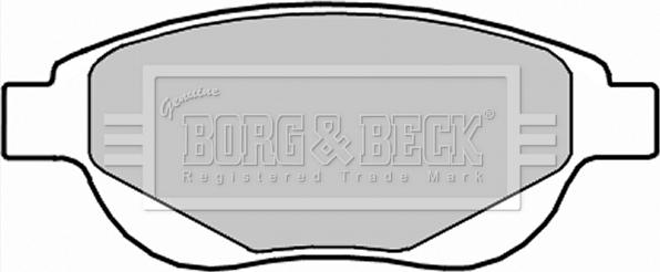 Borg & Beck BBP2287 - Тормозные колодки, дисковые, комплект autosila-amz.com